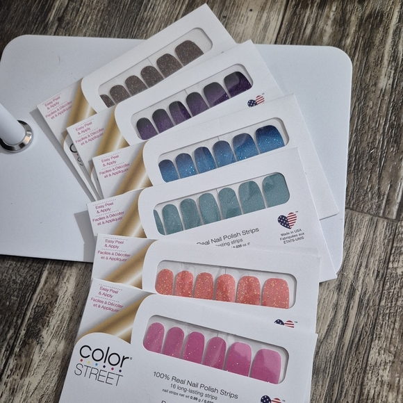 Color Street Glitter & Shine Brights Nail Strips Collection Set Of 6 - Picture 2 of 5